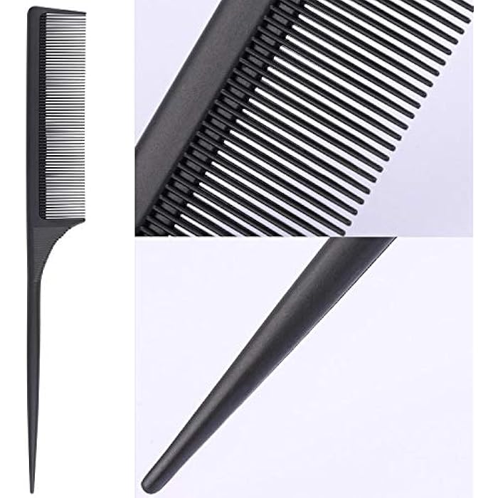 BTYMS Rat Tail and Dressing Set Parting Combs - 3 Pieces - Image 4